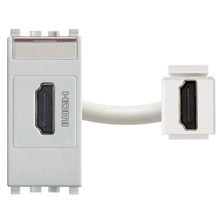 Vimar Eikon HDMI 2.1b Socket Outlet, 1 Module, IP20, Keystone Fixing — Quality Boat Parts