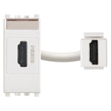 Vimar Eikon HDMI 2.1b Socket Outlet, 1 Module, IP20, Keystone Fixing — Quality Boat Parts