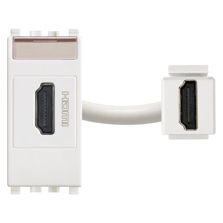 Vimar Eikon HDMI 2.1b Socket Outlet, 1 Module, IP20, Keystone Fixing — Quality Boat Parts