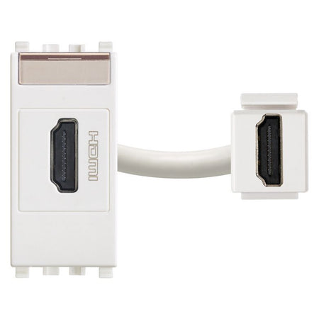Vimar Eikon HDMI 2.1b Socket Outlet, 1 Module, IP20, Keystone Fixing — Quality Boat Parts