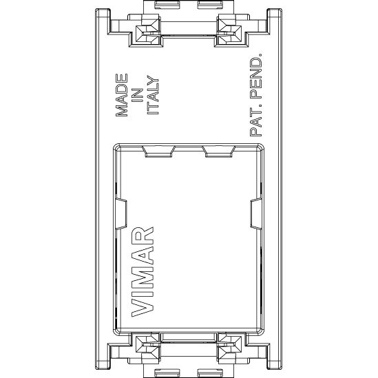 Vimar Idea RJ12 Phone Jack, 6-Position 6-Conductor (6/6), Screw Terminal, Flush-Mounted, IP20 — Quality Boat Parts