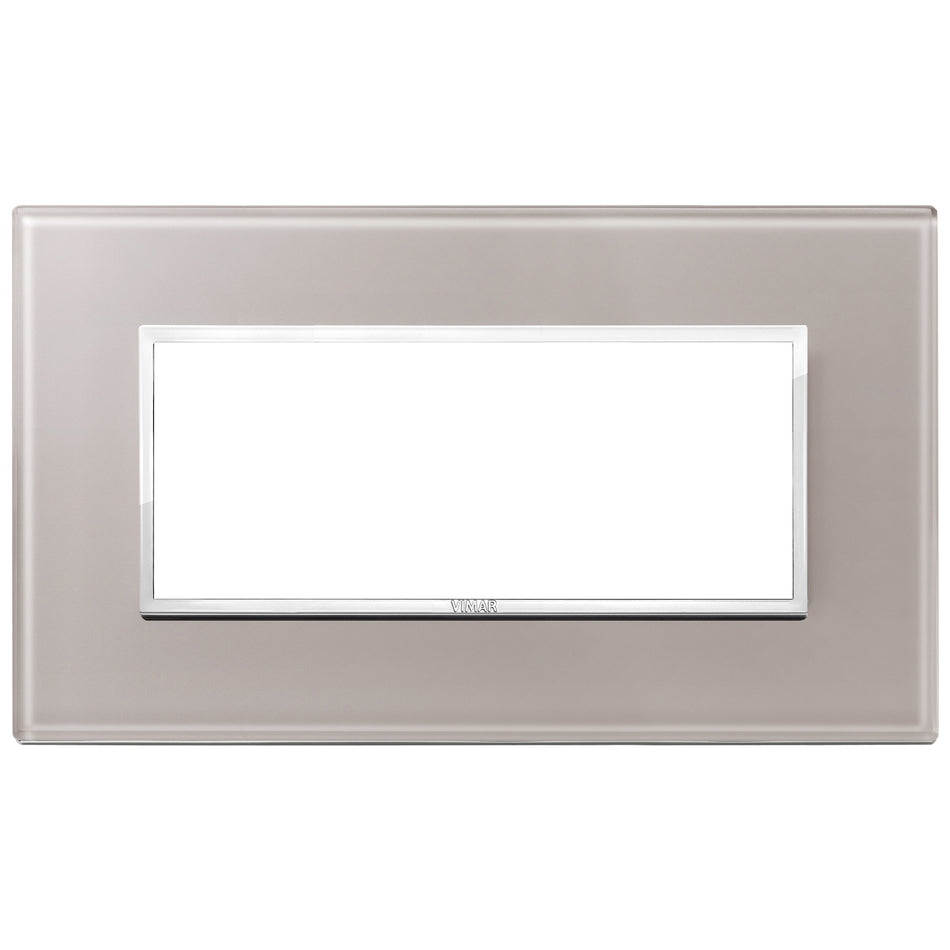 Vimar Eikon EVO 21649 5-Module Cover Plate, British Standard Mounting, 162.3 x 94.7 mm — Quality Boat Parts