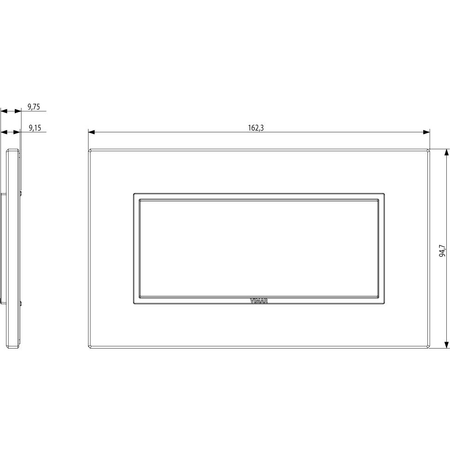 Vimar Eikon EVO 21649 5-Module Cover Plate, British Standard Mounting, 162.3 x 94.7 mm — Quality Boat Parts