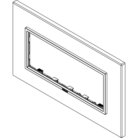 Vimar Eikon EVO 21649 5-Module Cover Plate, British Standard Mounting, 162.3 x 94.7 mm — Quality Boat Parts