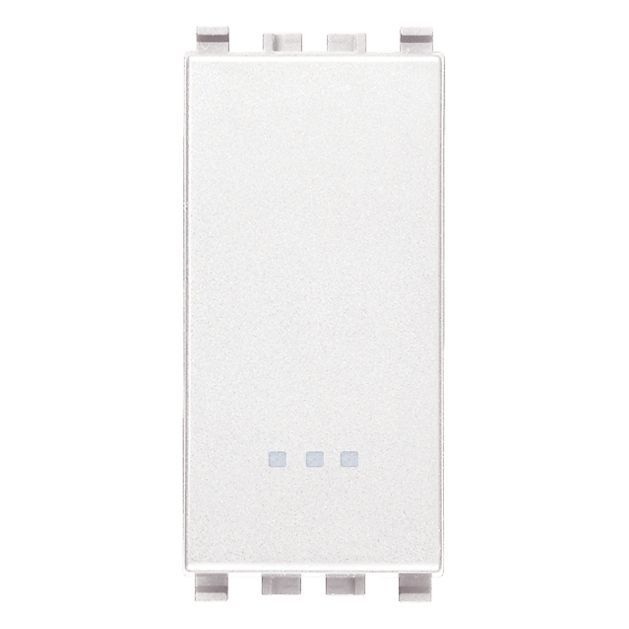 Vimar Eikon Reversing Switch, 1P 16AX 250V, IP40, Lightable, Replaceable Button — Quality Boat Parts