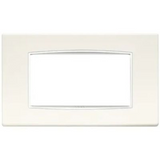 Vimar Eikon Classic 4-Module Cover Plate, For 21614 Mounting Frame, 142.3 x 84.8 x 8.9 mm, IP00, Clamp Mounting, Horizontal/Vertical Orientation — Quality Boat Parts