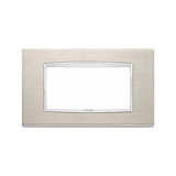 Vimar Eikon Classic 4-Module Cover Plate, For 21614 Mounting Frame, 142.3 x 84.8 x 8.9 mm, IP00, Clamp Mounting, Horizontal/Vertical Orientation — Quality Boat Parts