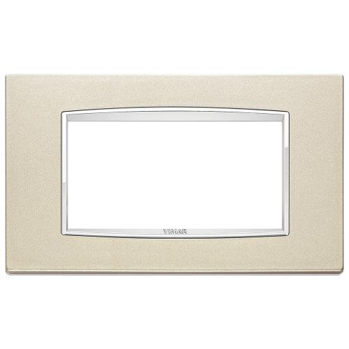 Vimar Eikon Classic 4-Module Cover Plate, For 21614 Mounting Frame, 142.3 x 84.8 x 8.9 mm, IP00, Clamp Mounting, Horizontal/Vertical Orientation — Quality Boat Parts