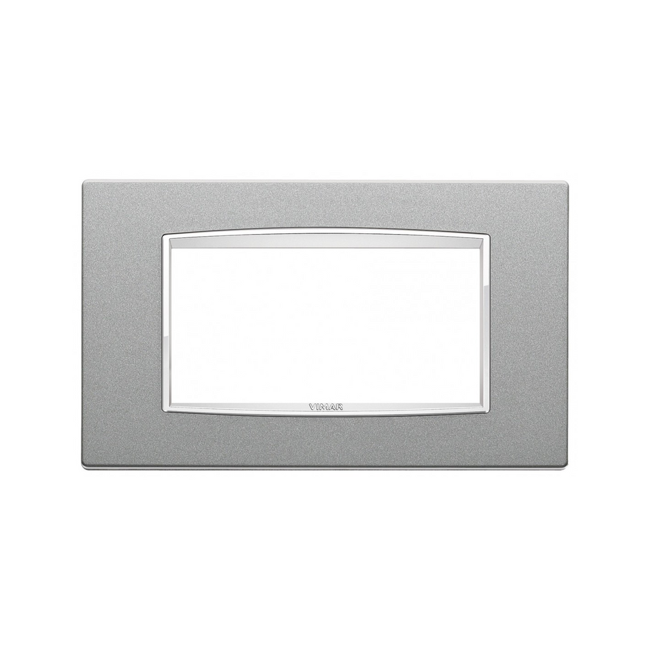 Vimar Eikon Classic 4-Module Cover Plate, For 21614 Mounting Frame, 142.3 x 84.8 x 8.9 mm, IP00, Clamp Mounting, Horizontal/Vertical Orientation — Quality Boat Parts