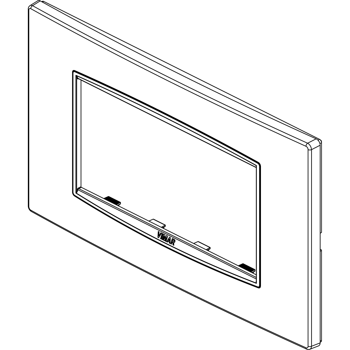 Vimar Eikon Classic 4-Module Cover Plate, For 21614 Mounting Frame, 142.3 x 84.8 x 8.9 mm, IP00, Clamp Mounting, Horizontal/Vertical Orientation — Quality Boat Parts