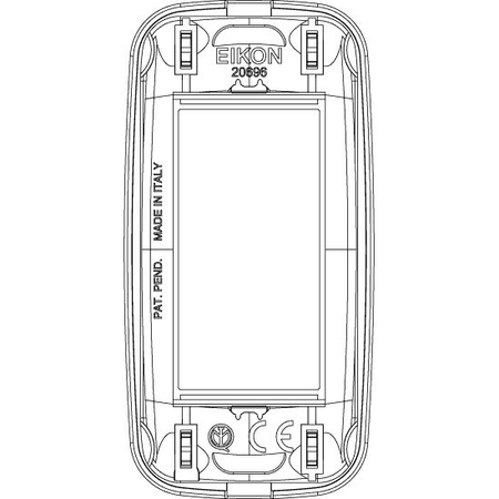 Vimar Eikon Round Cover Plate, 1 Module, Panel Mount, 40 x 80 mm — Quality Boat Parts