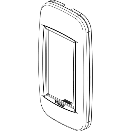 Vimar Eikon Round Cover Plate, 1 Module, Panel Mount, 40 x 80 mm — Quality Boat Parts