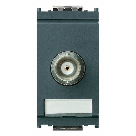 Vimar Idea BNC Coaxial Socket Connector, For RG58/RG59/62/RX93 Cables, Cable Soldering, IP20, Flush-Mount, Thermoplastic, 1-Module — Quality Boat Parts