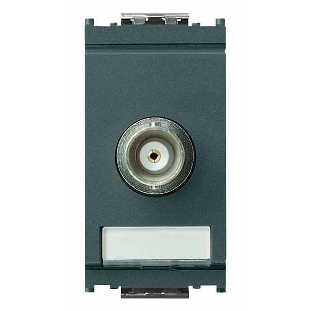 Vimar Idea BNC Coaxial Socket Connector, For RG58/RG59/62/RX93 Cables, Cable Soldering, IP20, Flush-Mount, Thermoplastic, 1-Module — Quality Boat Parts