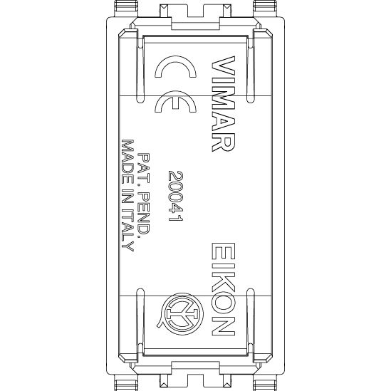 Vimar Eikon Blank Module, 1 Module, Flush Mount, Halogen-Free — Quality Boat Parts