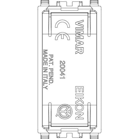 Vimar Eikon Blank Module, 1 Module, Flush Mount, Halogen-Free — Quality Boat Parts