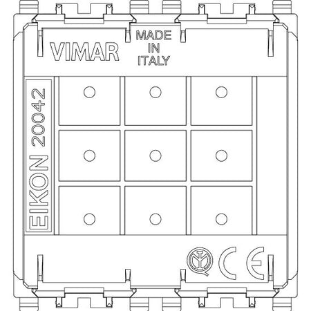 Vimar Eikon 2-Module Blank Module, Flush Mount, Halogen-Free Thermoplastic — Quality Boat Parts