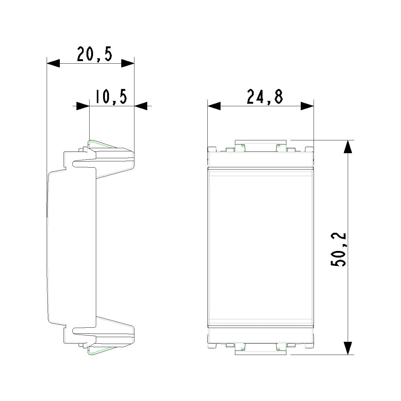 Vimar Idea Blank Module, Smooth Front, 1 Module, Thermoplastic, Halogen-Free — Quality Boat Parts