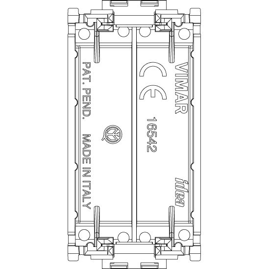 Vimar Idea Blank Module, Smooth Front, 1 Module, Thermoplastic, Halogen-Free — Quality Boat Parts