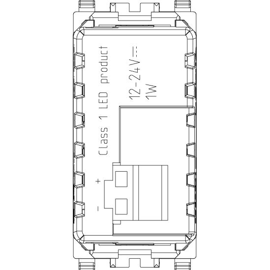 Vimar Eikon LED Inner Light for Color Video Cameras, 12-24V DC, White Light — Quality Boat Parts