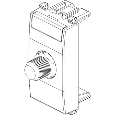 Vimar Eikon F-Type Female Coaxial Socket Outlet, 2400 MHz, End Socket — Quality Boat Parts