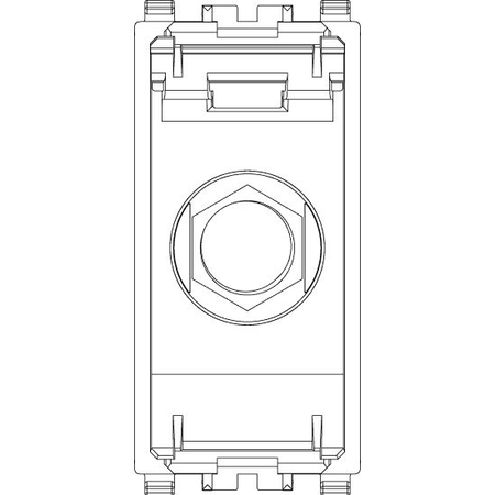 Vimar Eikon F-Type Female Coaxial Socket Outlet, 2400 MHz, End Socket — Quality Boat Parts