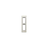 Vimar Eikon Classic Cover Plate, Panel Mount, 2-Module, Die-Cast Metal — Quality Boat Parts