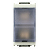 Vimar Idea Prismatic Indicator Unit, For 6.3x28 mm or 7x31 mm Lamps, IP40, 250V, Flush Mount — Quality Boat Parts
