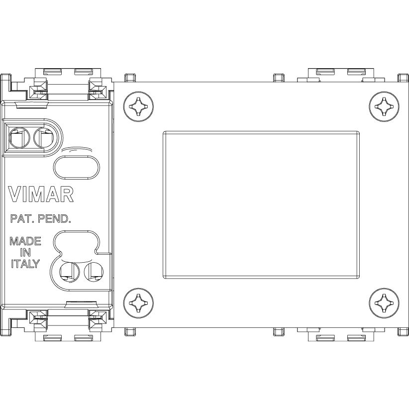 Vimar Idea Shaver Supply Unit, 3-Module, 20 VA, 120/230V — Quality Boat Parts