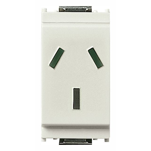 Vimar Idea SICURY Argentinian Socket Outlet, 2P+E, 10A, 250V, IP20 — Quality Boat Parts