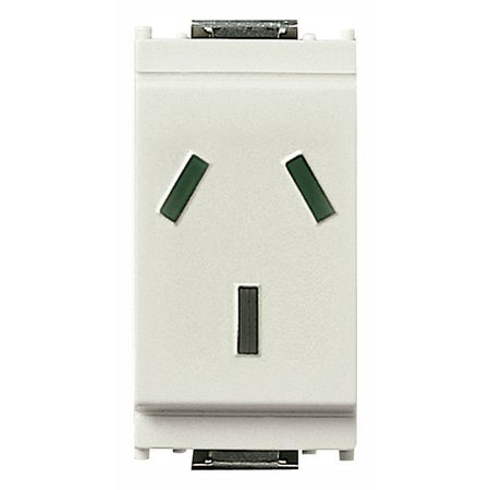 Vimar Idea SICURY Argentinian Socket Outlet, 2P+E, 10A, 250V, IP20 — Quality Boat Parts
