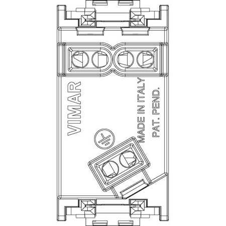 Vimar Idea SICURY Argentinian Socket Outlet, 2P+E, 10A, 250V, IP20 — Quality Boat Parts