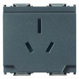 Vimar Idea SICURY Australian Socket Outlet, AS/NZS 3112, 2P+E, 15A 250V, 2 Modules, IP20 — Quality Boat Parts