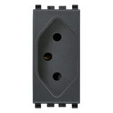 Vimar Eikon Brazilian SICURY Socket Outlet, 2P+E, 10A, 250V, IP20 — Quality Boat Parts