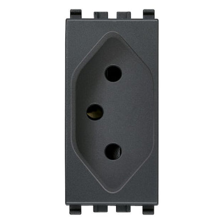 Vimar Eikon Brazilian SICURY Socket Outlet, 2P+E, 10A, 250V, IP20 — Quality Boat Parts