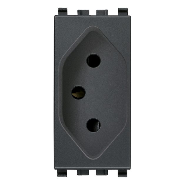 Vimar Eikon Brazilian SICURY Socket Outlet, 2P+E, 10A, 250V, IP20 — Quality Boat Parts