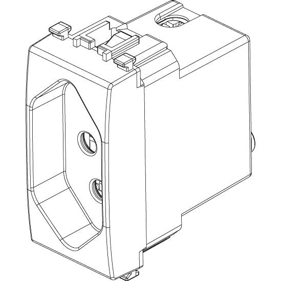 Vimar Eikon Brazilian SICURY Socket Outlet, 2P+E, 10A, 250V, IP20 — Quality Boat Parts