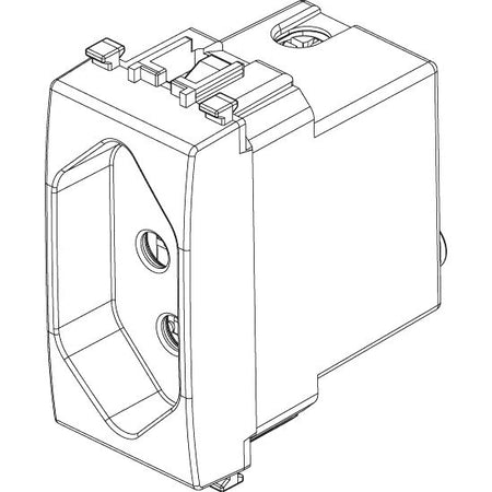 Vimar Eikon Brazilian SICURY Socket Outlet, 2P+E, 10A, 250V, IP20 — Quality Boat Parts