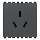 Vimar Eikon Chinese SICURY Socket Outlet, 2P+E 10A 250V, 2-Module — Quality Boat Parts