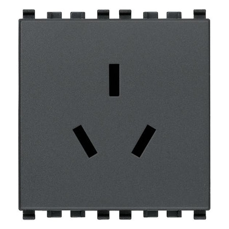 Vimar Eikon Chinese SICURY Socket Outlet, 2P+E 10A 250V, 2-Module — Quality Boat Parts