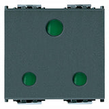 Vimar Idea 2P+E British Standard SICURY Socket Outlet, 16A 250V, 2 Modules, IP20 — Quality Boat Parts