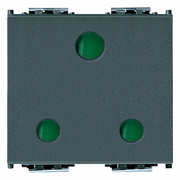 Vimar Idea 2P+E British Standard SICURY Socket Outlet, 16A 250V, 2 Modules, IP20 — Quality Boat Parts