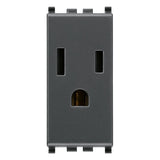 Vimar Eikon USA+SASO SICURY Socket Outlet, 2P+E, 15A, 127V, IP20 — Quality Boat Parts