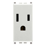 Vimar Eikon USA+SASO SICURY Socket Outlet, 2P+E, 15A, 127V, IP20 — Quality Boat Parts