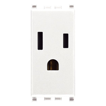Vimar Eikon USA+SASO SICURY Socket Outlet, 2P+E, 15A, 127V, IP20 — Quality Boat Parts