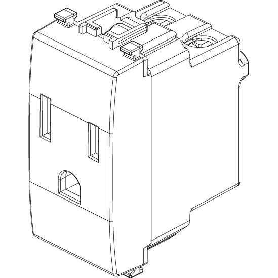 Vimar Eikon USA+SASO SICURY Socket Outlet, 2P+E, 15A, 127V, IP20 — Quality Boat Parts