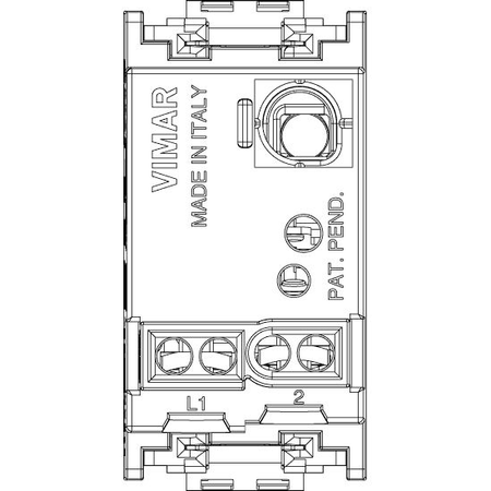 Vimar Idea Single Push Button, 1P NC, 10A 250V, Luminous, IP40 — Quality Boat Parts