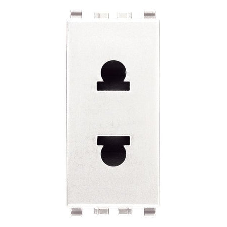 Vimar Eikon USA+EU SICURY Socket Outlet, 2P 16A 250V, Euro-American Standard, IP20 — Quality Boat Parts