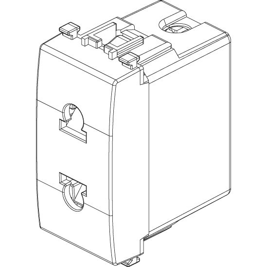 Vimar Eikon USA+EU SICURY Socket Outlet, 2P 16A 250V, Euro-American Standard, IP20 — Quality Boat Parts