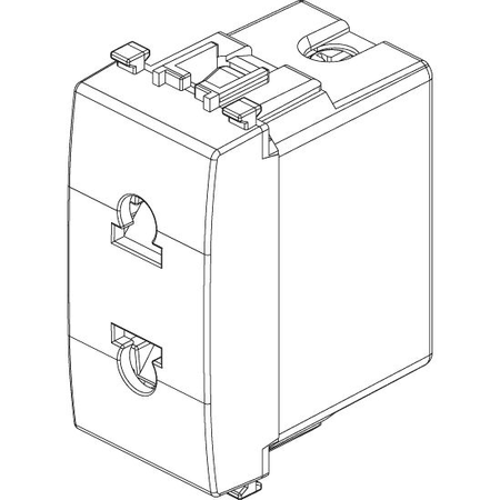 Vimar Eikon USA+EU SICURY Socket Outlet, 2P 16A 250V, Euro-American Standard, IP20 — Quality Boat Parts